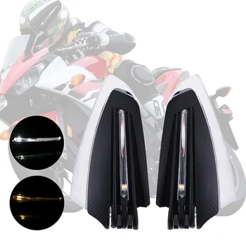 

With Turn Signal Light Windproof 1 Pair Motorcycle LED Hand Guard Shield 22mm 7/8 Motorcycle Hand Guards Universal