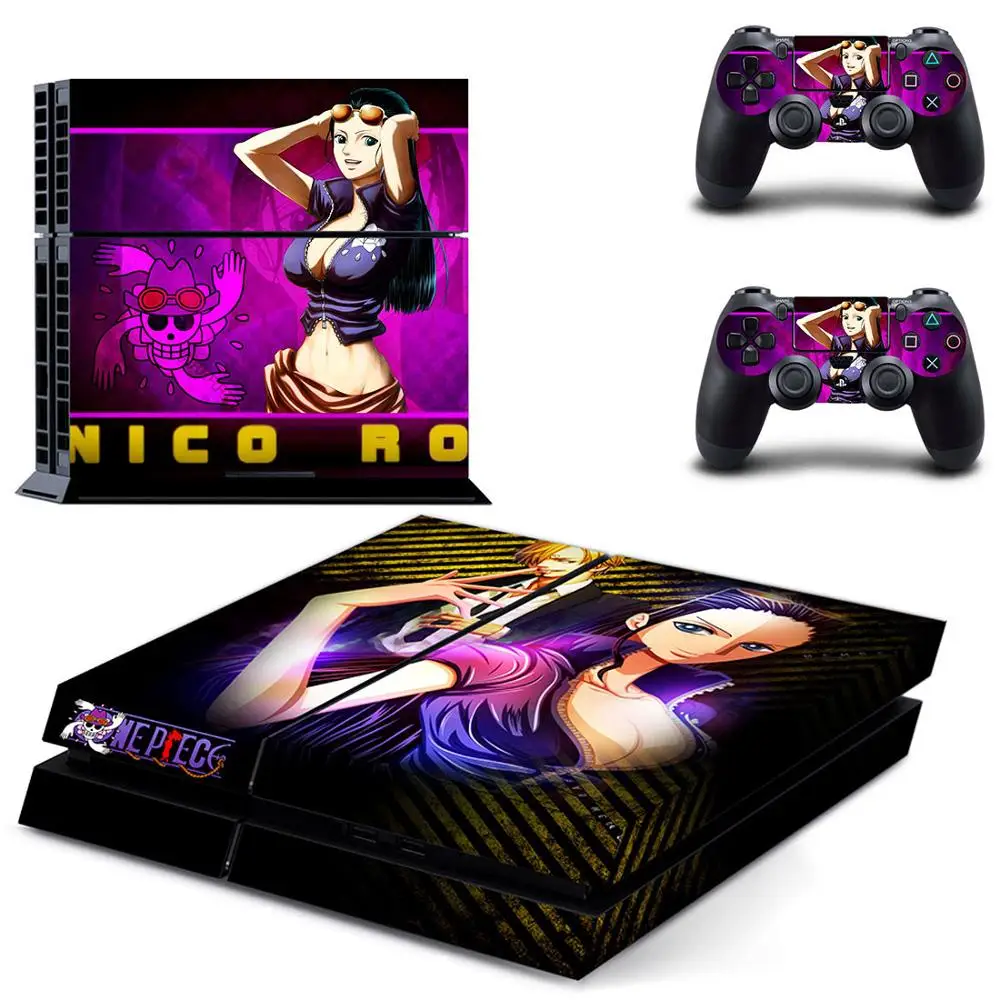 GYTM0866 One piece Luffy PS4 наклейка s Play station 4 кожа PS 4 наклейка Наклейки Обложка для playstation 4 PS4 консоль и контроллер Кожа винил - Цвет: GYTM0866