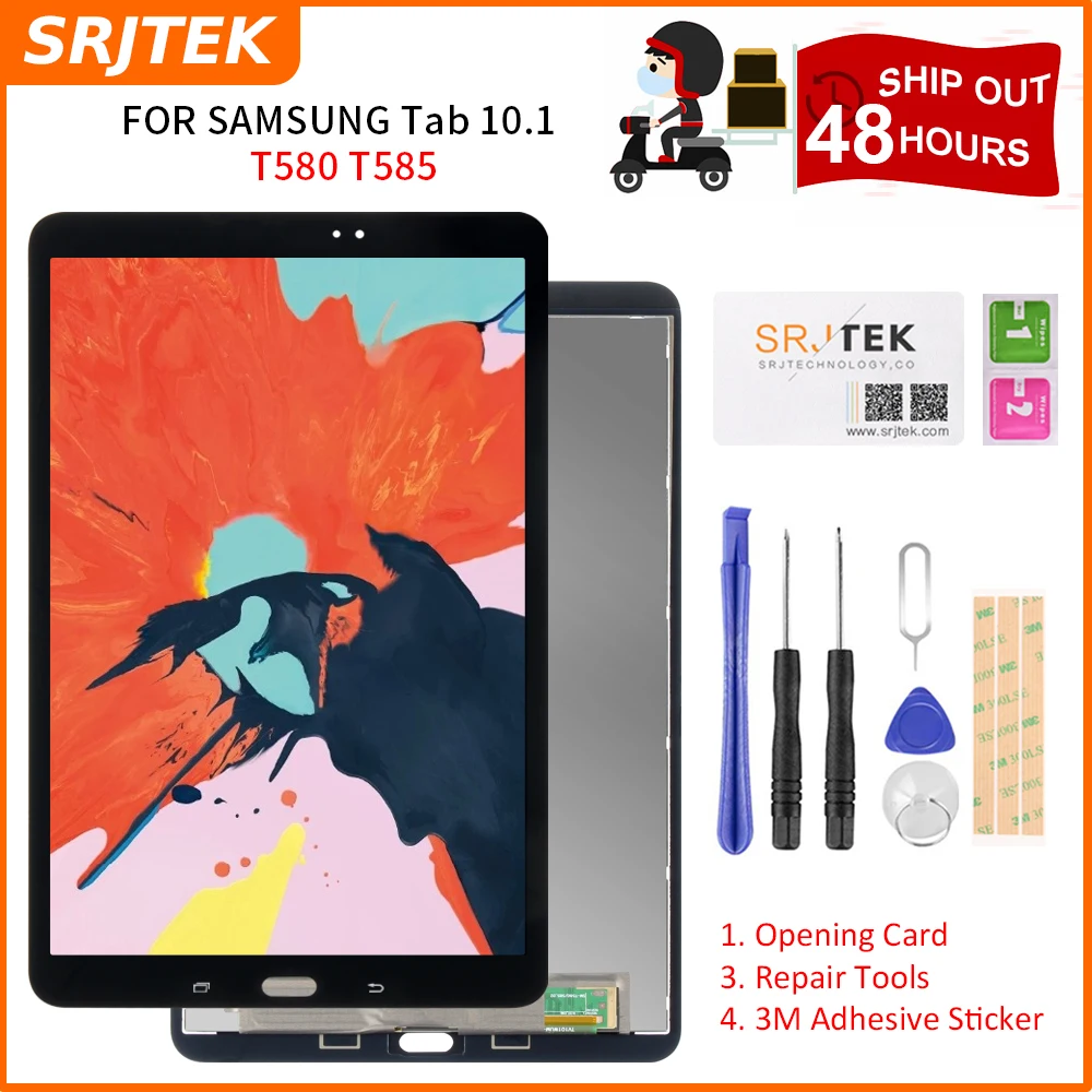 ЖК дисплей SM T580 для Samsung Galaxy Tab A 10 1 дюйма зеркальный экран матричный сенсорный T585