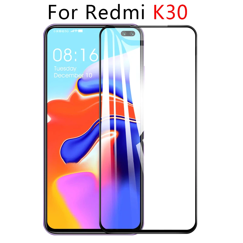 2 шт Стекло для Xiaomi Redmi K30 закаленное стекло против царапин Полный Клей протектор