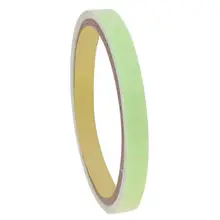 12 мм х 5 м световой Предупреждение лента Ночное Видение безопасности лента самоклеящаяся безопасности PET логотип флуоресцентный зеленый Стикеры безопасности