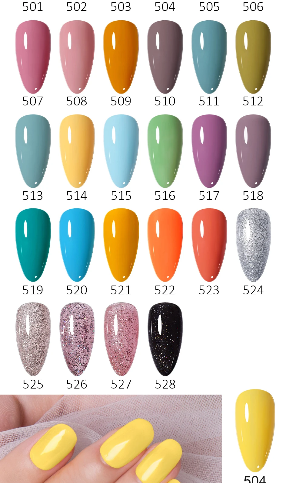Parkson Purple Series Nail Gel Polish Soak Off UV LED Semi Permanent Color Gel DIY Nail Gel Varnish Base Top Coat Nail Art Gel_voghion.com