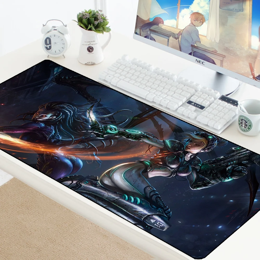 Игровой коврик для мыши StarCraft XL, большой коврик для мыши, геймерский ПК стол, фиксирующий край, коврик для мыши, ноутбук, офисный коврик, игровой коврик, аксессуары