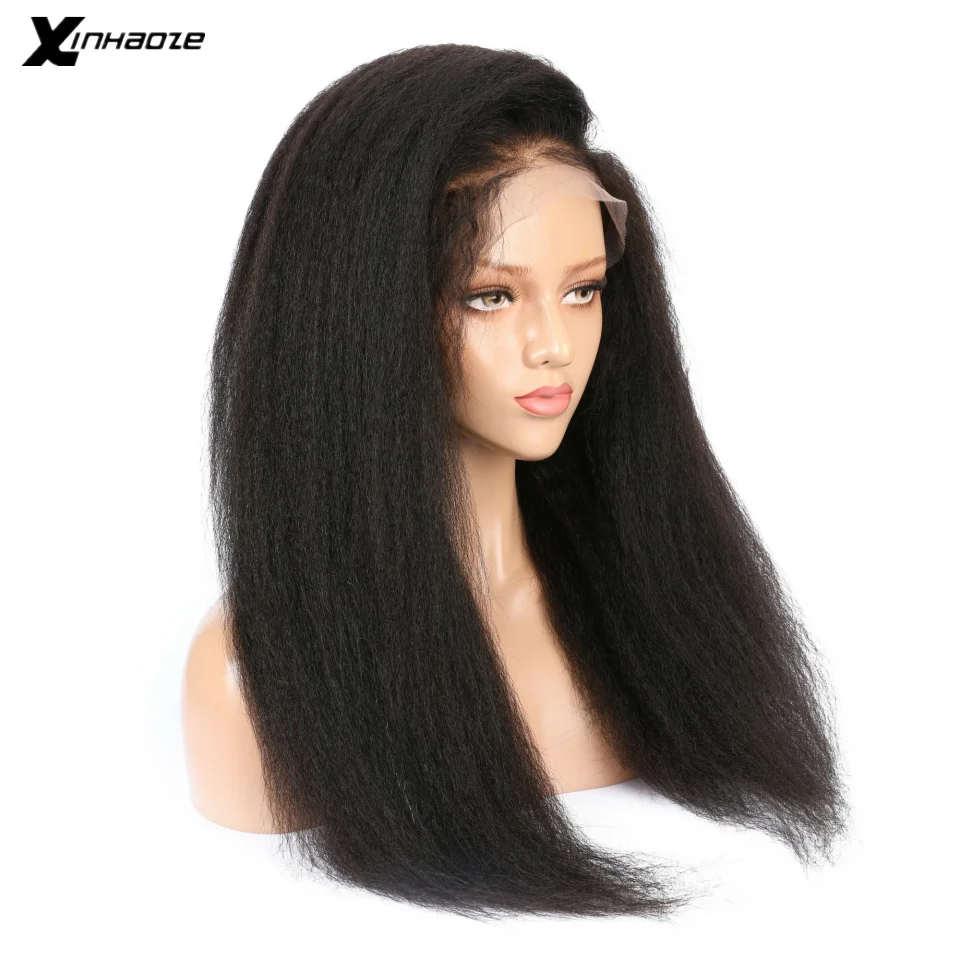 Кудрявые прямые волосы, полностью кружевные парики, человеческие волосы с детскими волосами, предварительно выщипанные кружевные парики, перуанские для женщин, черные волосы remy