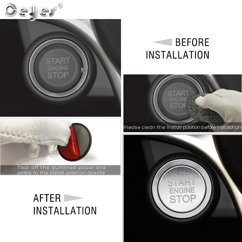 Car Start Engine Button Key Ring for ALFA ROMEO (26)