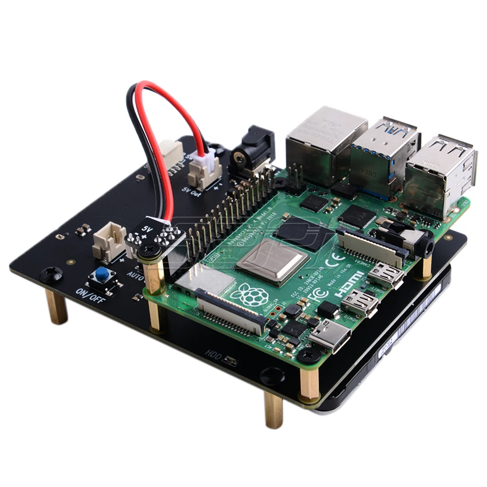 52Pi новой версии! Raspberry X825 2,5 дюймов SATA HDD/SSD Плата расширения для Raspberry Pi 4 B(4 Модель B