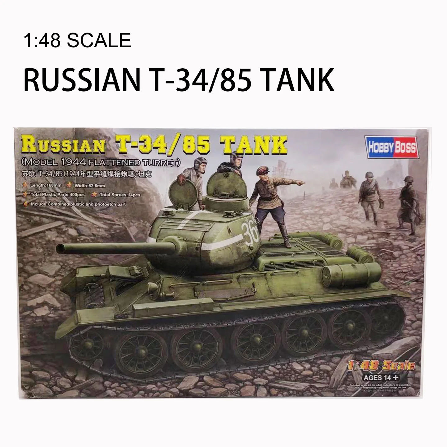Trumpeter 1/48 Soviet T-34/85 Tank Plastic Assemble Model Toy | Игрушки и хобби