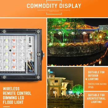 

Outdoor Flood Light 50W Waterproof Security Garden Landscapes Attachment