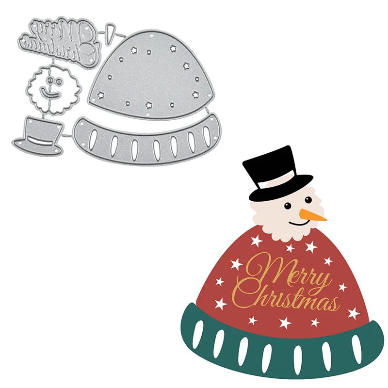 

YaMinSanNiO Christmas Die Snowman Metal Cutting Dies New 2019 for Card Making Scrapbooking Embossing Cuts Stencil Crafts Dies