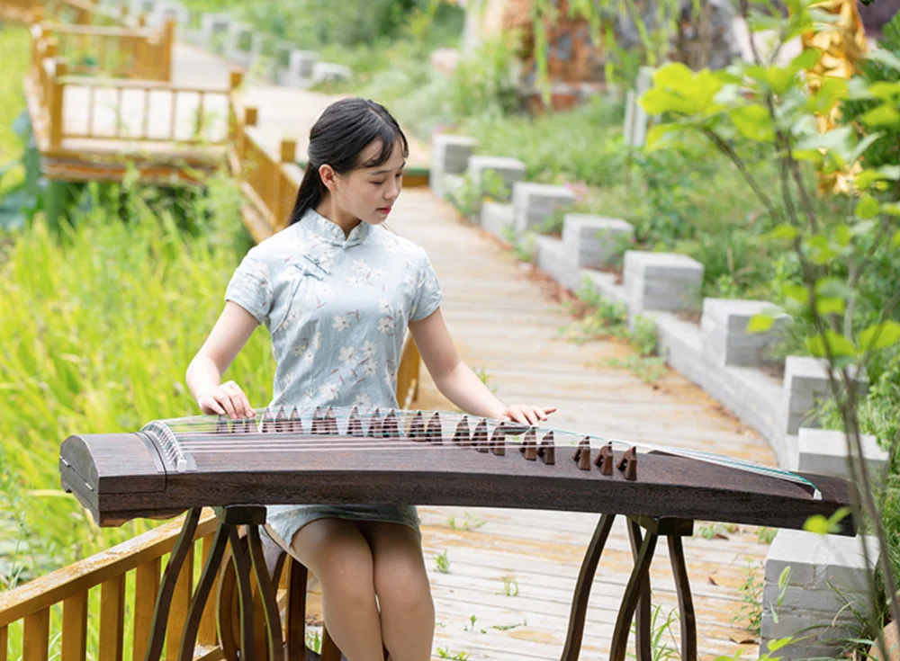 21strings 163cm zither music instrument black guzheng