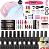 Limegirl Manicure Set for Nail Set With UV LED LAMP Gel Nail Polish Set Kit Electric Nail Drill Manicure Sets Nail Tools Kit 2