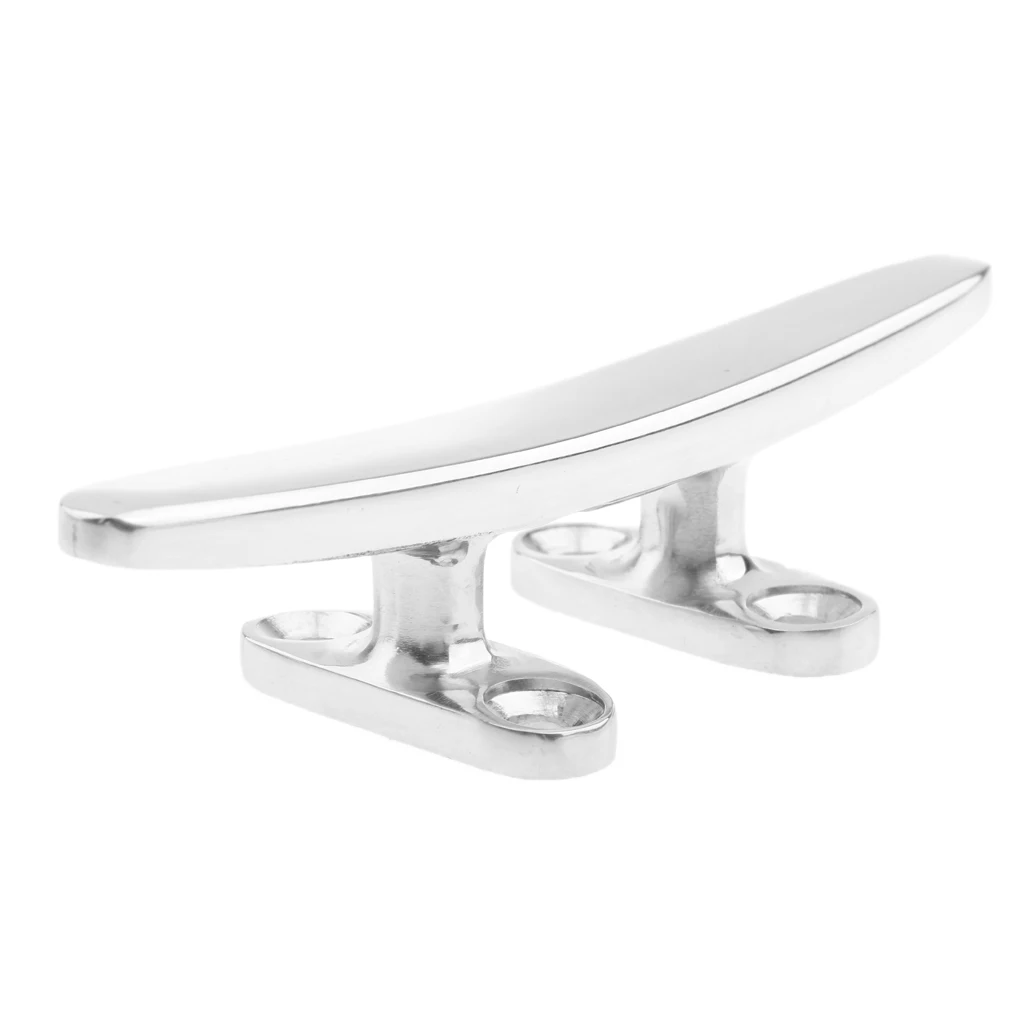 Stainless Steel 316 Boat Dock Deck Marine Yacht Line Rope Cleat 4 Inch