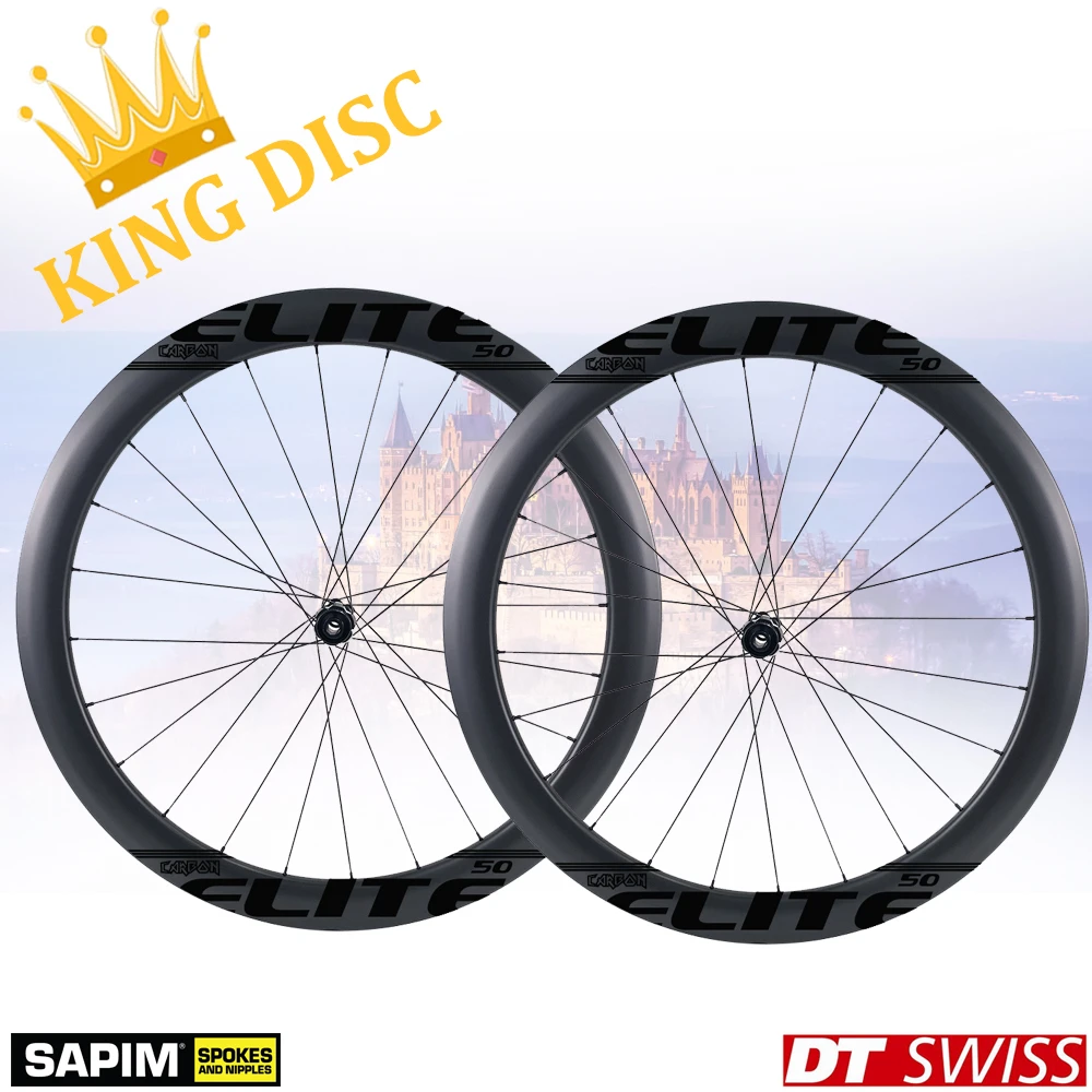 Super Light Road Disc Cyclocross Wheelset 700C Carbon Fiber Gravel Bike Wheel DT Swiss 240 Disc Brake Sapim CX Ray Spoke King