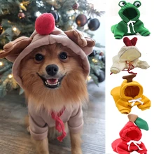 

Cute Dog Clothes For Medium Large Dog Winter Autumn Warm Pet Dog Hooded Coat Dogs Chihuahua Puppy Costume Soft Jacket