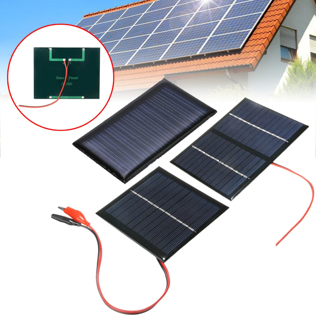 Mayitr 9V 3W Portable Cell Solar Panel System Light DIY Battery Cell Charger Electrical Solar Panel