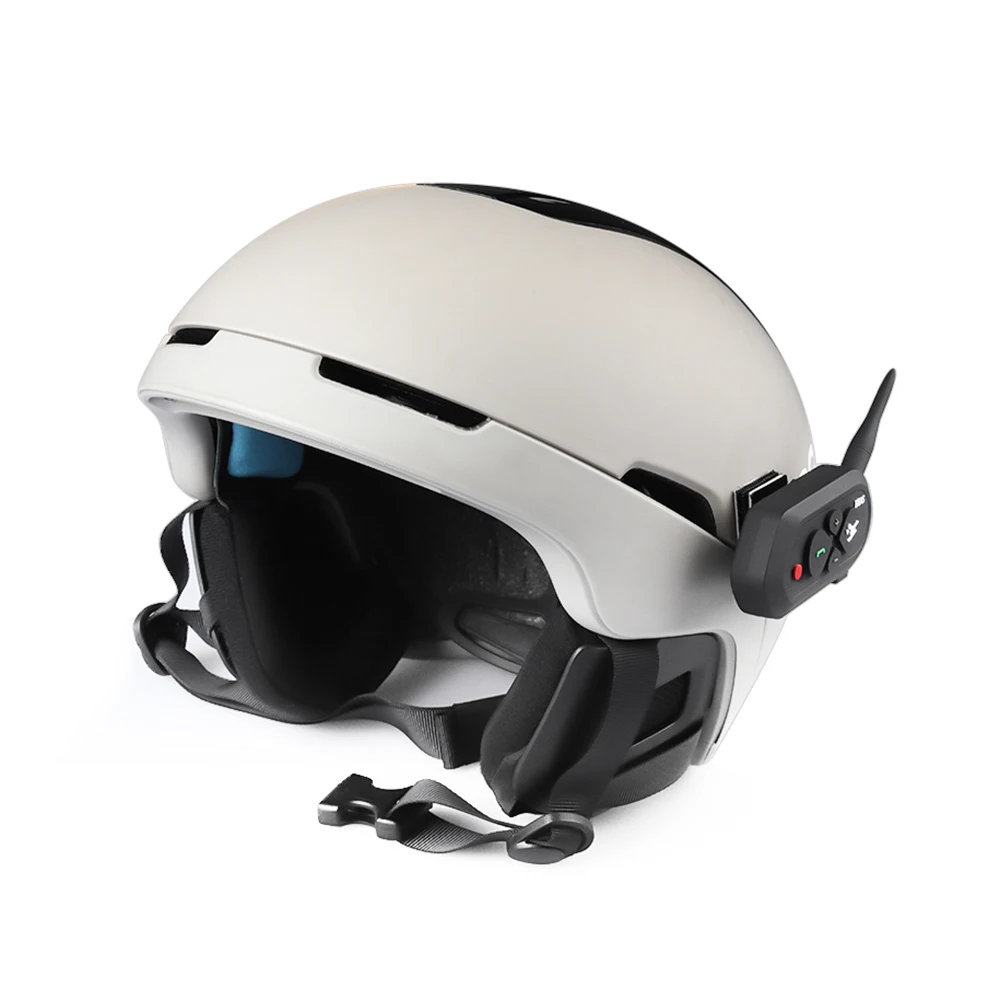 SKI10 мотоциклетный шлем Интерком гарнитура 1200 м Bluetooth лыжный шлем интерфон 500 мАч AUX Автоматическое пересоединение для 2 лыжников