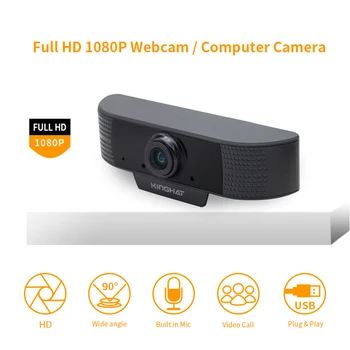 

Webcam USB Web Camera 1080P HD Auto Focus Night Vision Computer Camera Free Drive Built-in Sound-absorbing Microphone Webcam