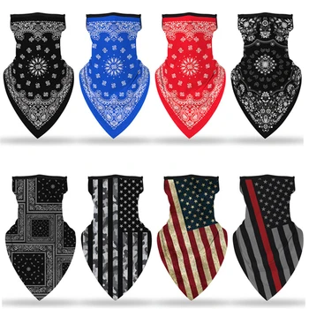 

Ice Silk Scarf Summer Bandana Face Muffle Shield Hanging Ear Breathable Quick-dry Skull Headband Tube Neck Gaiter Cover