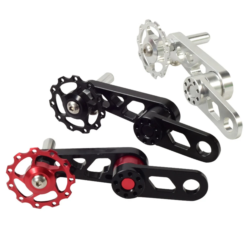 

Folding Bicycle Guide Wheel Lp Oval Aluminum Alloy Cycling Single Speed Rear Derailleur Chain Tensioner With Sprocket MTB Bike