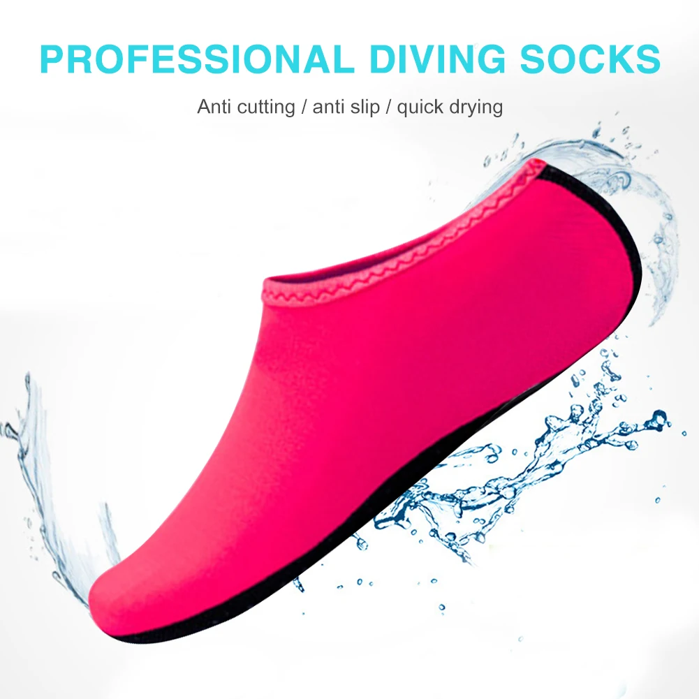 Summer Water Shoes Beach Sandals Upstream Barefoot Water Sports Solid Color Non-slip Shoes Unisex Pro Swimming Diving Socks