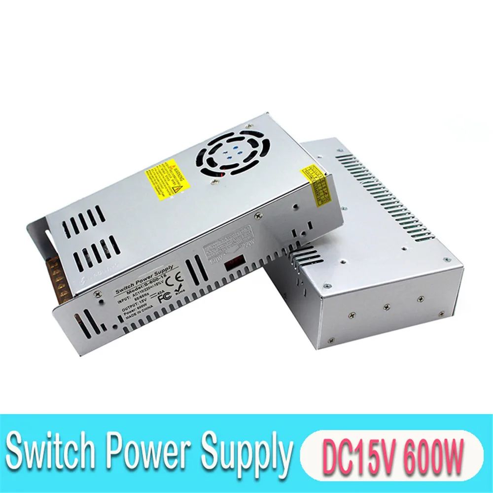 Регулируемый DC15V 40A 600W переключатель питания DC 30V трансформатор драйвера AC110V 220V SMPS