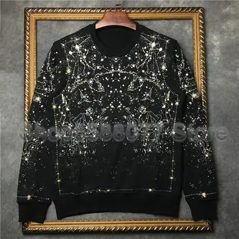 

designer Luxury Brand Mens Classic Style Round Neck Constellation Print Dot Printing Hoodies Casual Cotton Hoody Sweatshirt