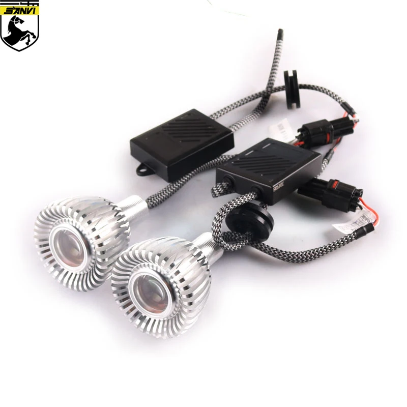 

Sanvi 2pcs 12.5W 5500K Laser Projector lens auto Headlight Car Hight beam module for Car Motorcycle fog Light offroad Light