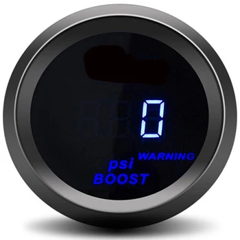 Auto Turbo Boost Gauge 2 ''52 MILLIMETRI-14 ~ 30 PSI Blu Led Digital Turbo Boost Meter sensore regolatore boost calibro di vuoto turbo carro