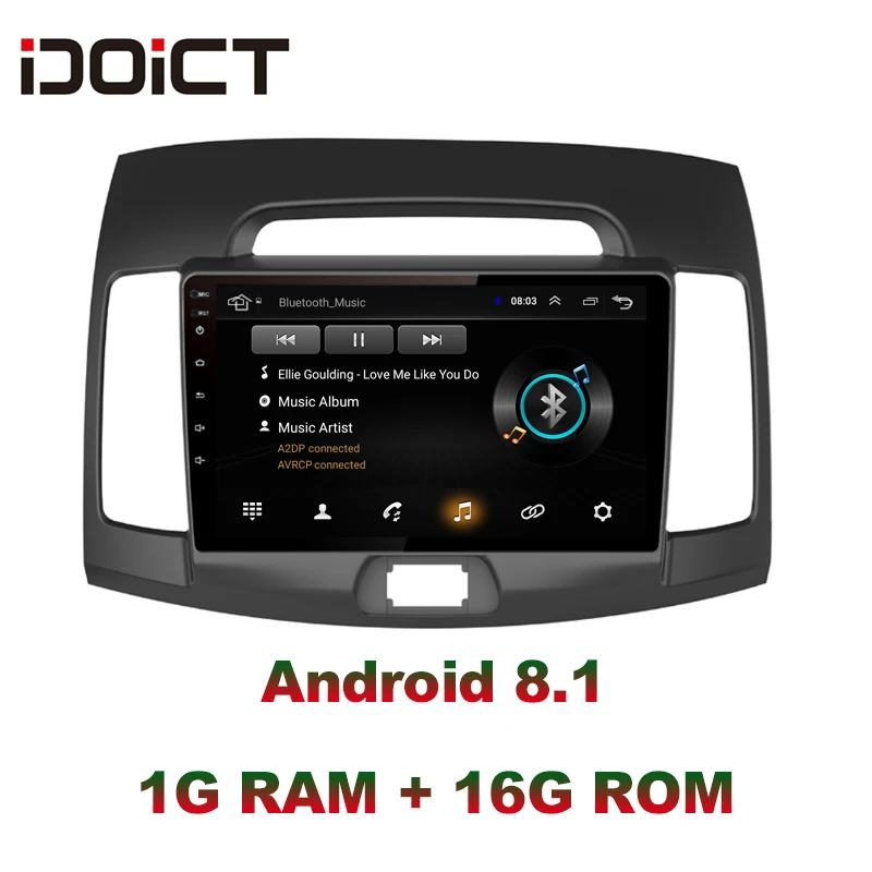 Автомобильный DVD плеер IDOICT на Android 8 1 с GPS навигацией мультимедийный проигрыватель