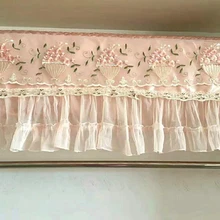 Горячая Крышка Кондиционера модный кружевной подвесной станок набор лайнер садовая Ткань Воздушный Кондиционирующий набор пылезащитный чехол