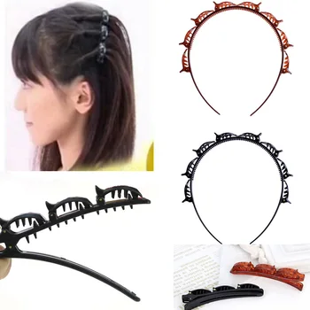 

Punk Hair Styling Twist Clip Hollow Braided Headband Barrette Braid Tool Magic Hair Accessories Headband