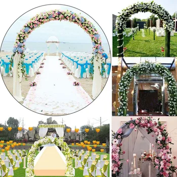 

Iron Wedding Arch Decorative Garden Backdrop Pergola Stand Flower Frame For Marriage birthday wedding Party Decoration DIY Arch