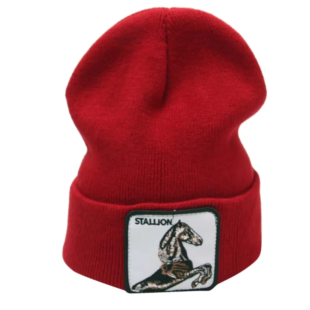 Самая Модная вязаная шапка унисекс, однотонная Теплая Зимняя кепка, Sembroidery Cartton, кепка, шапка женская, Прямая поставка 20