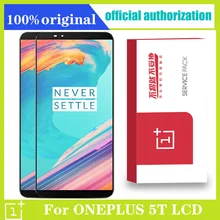 Original para oneplus 5t display lcd tela de toque assembléia substituição para oneplus 5t a5010 módulo tela lcd
