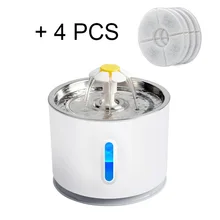 

Cat Dog Automatic Water Fountain Pet Drinking Feeder Active Carbon Filter Drink Bowl Electric Cats Drinker Dispenser USB Powered