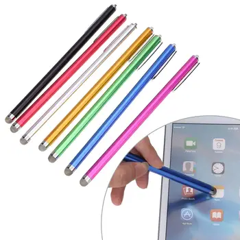 

High Quality Micro-Fiber Mini Metal Round Dual Tips Capacitive Touch Drawing Pen Stylus Screen For Phone Tablet Laptop Pad