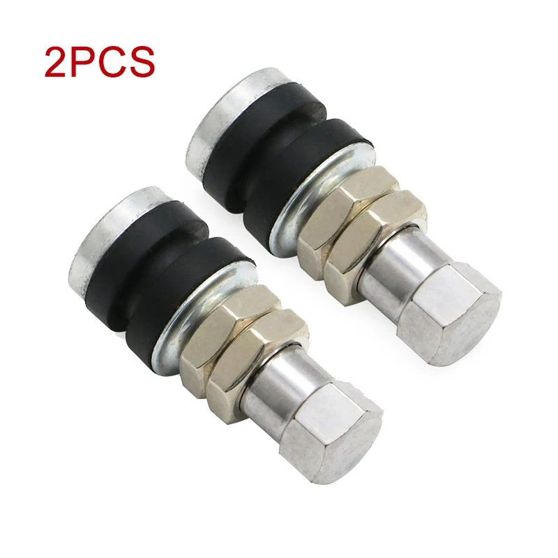 

2pcs TR161 Metal Tire Tyre short valve stems Bolt W/ Dust Cap For Harley Honda Kawasaki Yamaha Suzuki ATV Hot Rod lawn mowers