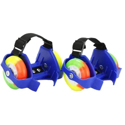 1 Pair Children Roller Shoes Skates Double Wheels Shoes Roller Portable For Kids Boy and Girl