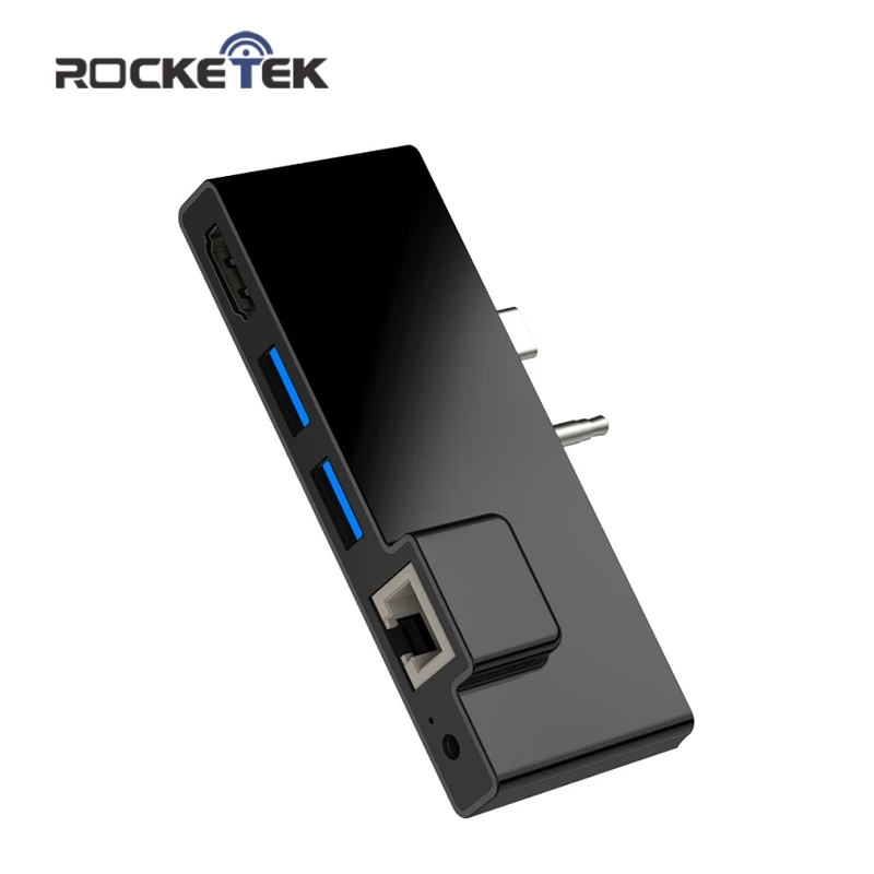 

Rocketek usb 3.0 card reader HUB 4K HDMI 1000Mbps Gigabit Ethernet adapter SD/TF micro SD 3.5MM audio for Microsoft Surface GO