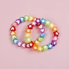 Makersland Cute Heart Star Beads Bracelet Children Princess Hand Bracelet Jewelry Kids Charms Beads Design Gifts 2022 New ► Photo 2/6