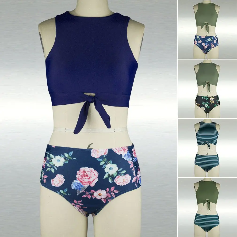 

Swimsuit Printed Bikini High Waist Tankisis Sexy Split Swimsuit Sexy Bikini Swim Suit Bathing Suit