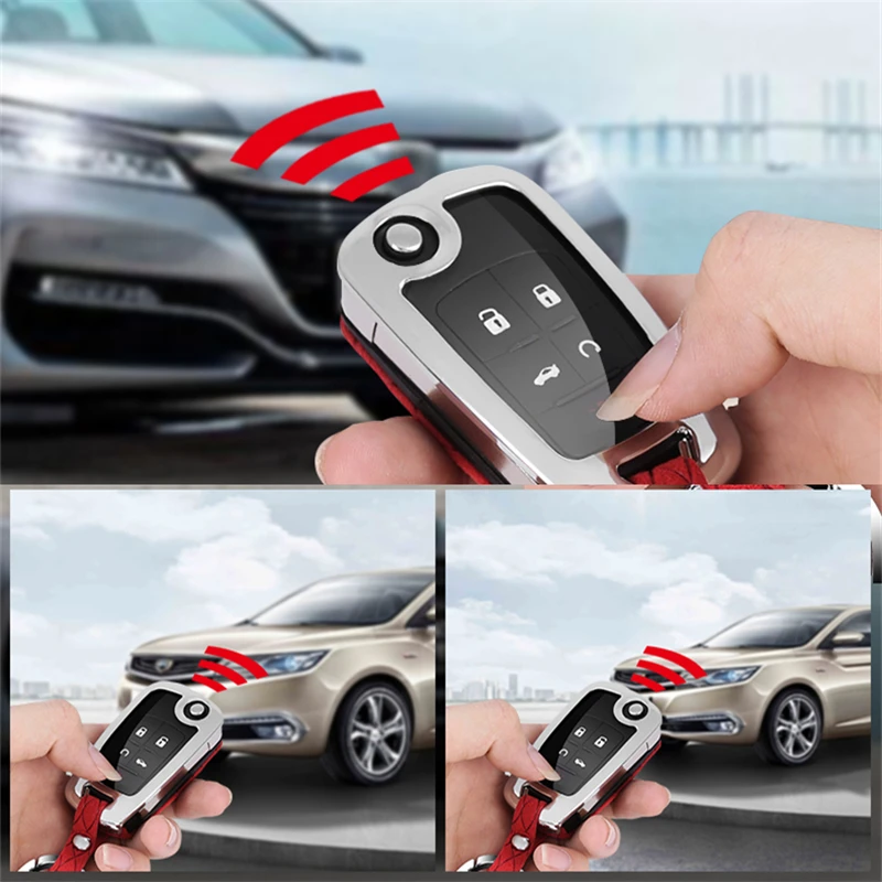 Флип Меховой чехол для ключа автомобиля для Chevrolet Lacrosse Camaro Cruze Equinox Impala GMC Terrain smart holder cover автомобильные аксессуары