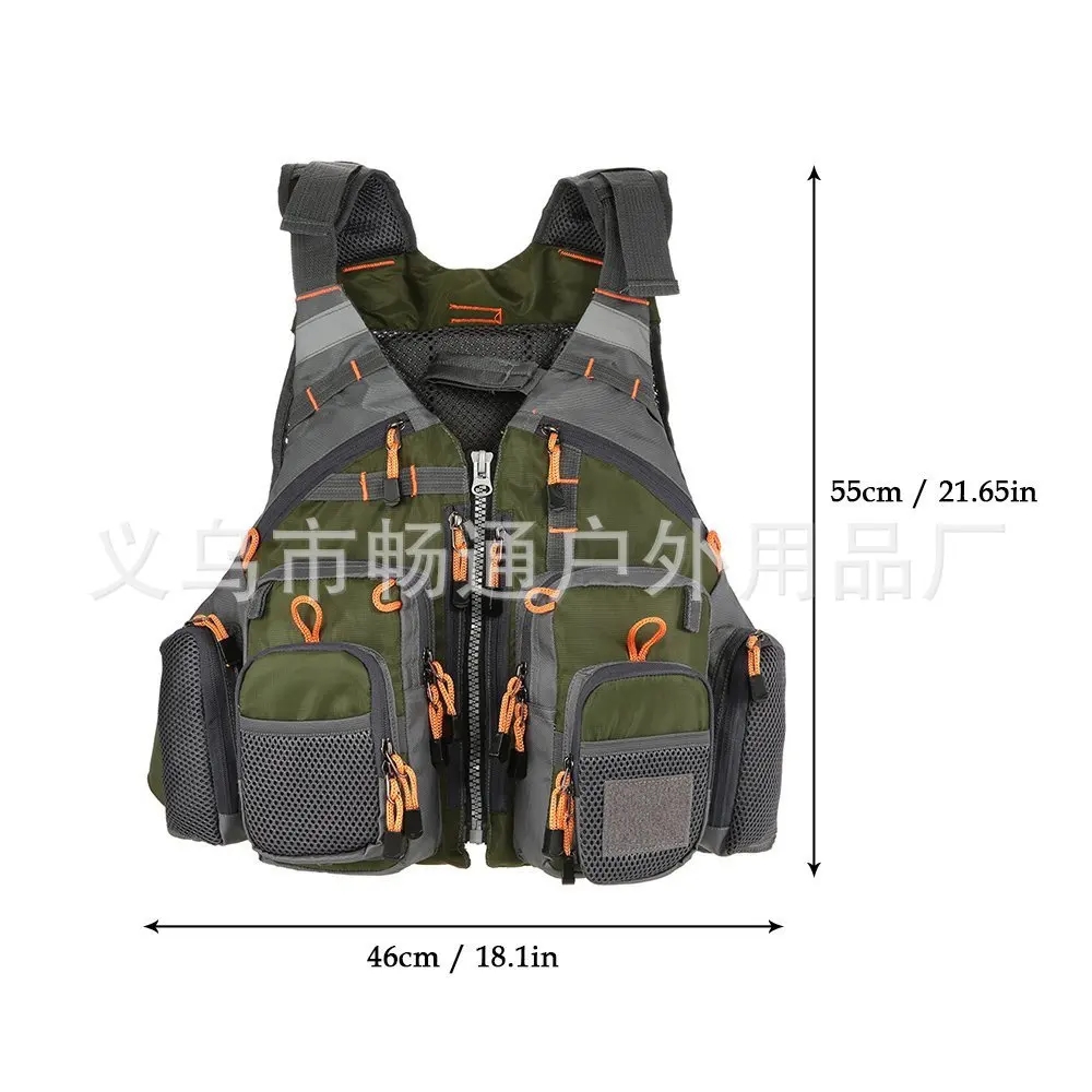 

Lures Fishing Service Rock Fishing Service fu cai Fishing Life Jacket Multi-Pocket Deconstructable