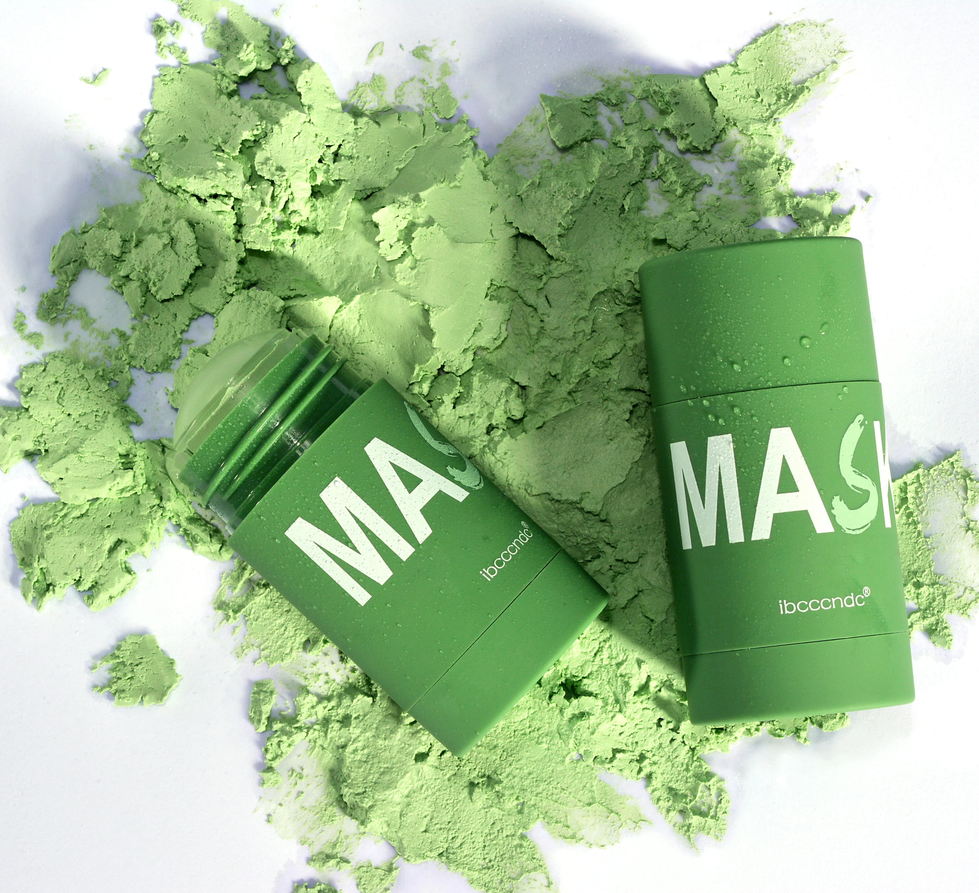 Buy quality 40g Green Tea Matcha Clay Mask Deep Cleansing Skin Care Mud Mask Blackhead Acne