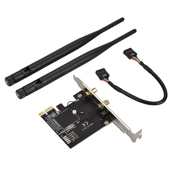 

Hdx-C9 Wireless Network Card Pci-E To Ngff M.2 A Port Wifi Bluetooth Wireless Adapter Card Desktop Built-In Network Card