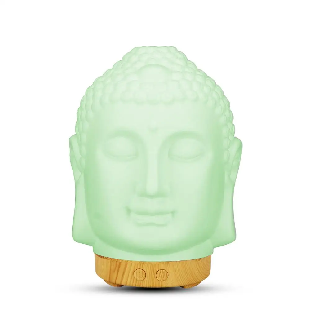 THANKSHARE Essential Oil Diffuser Buddha head Humidifier Night Lamp Aromatherapy Mist Foger Maker Essential Oil Diffuse for Home
