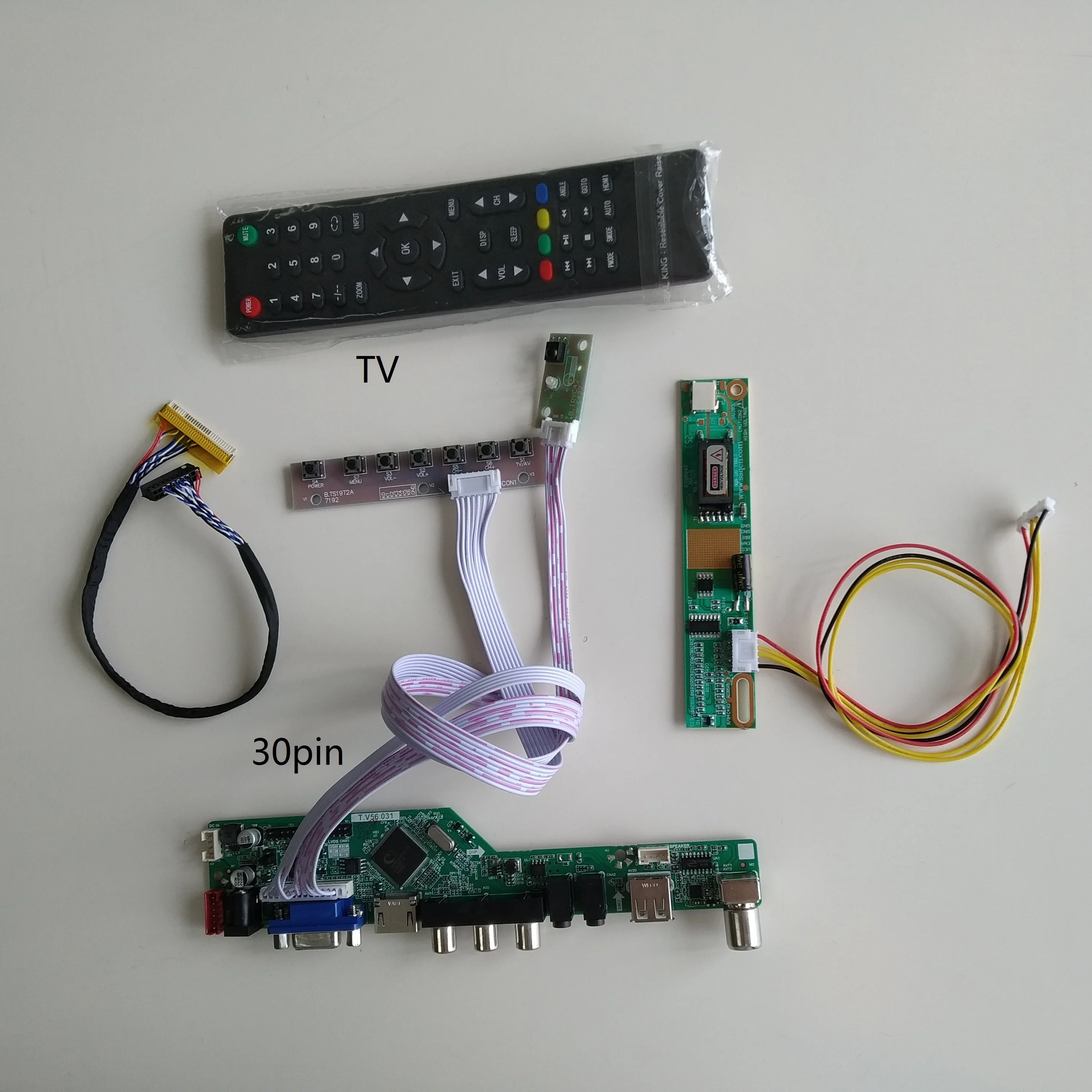 

TV USB VGA AV LCD LED AUDIO Controller driver Board display kit For 23.0" LM230WF3-SLL1 1920X1080 cable card
