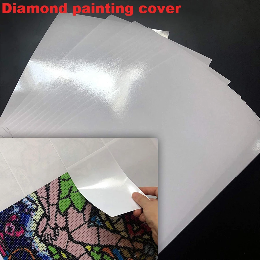 Diamond Painting Accessories 5D Diamond Painting Cover Dustproof Release Paper Non-Stick Anti-dirty Cover DIY Diamond Embroidery Accessory Silicone Oil Paper diamond painting tool set