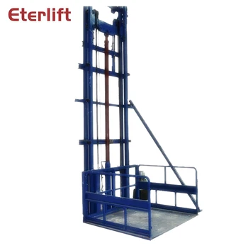

500kg Top Sell Electric Hydraulic Cargo Lift/ Guide Rail Lift/ Goods Lift For Warehouse