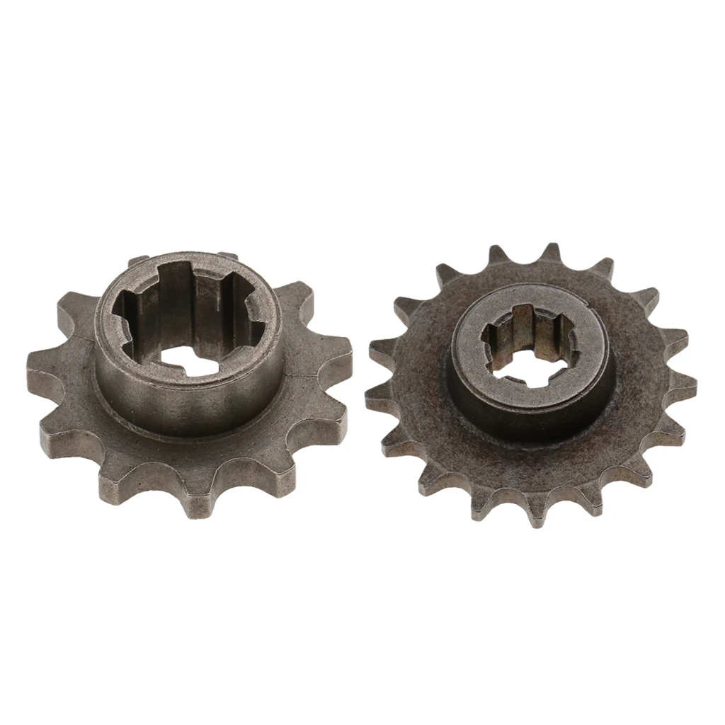 MagiDeal 2pcs 11T 17T Front Sprocket Pinion Gear 49cc for Dirt Bike